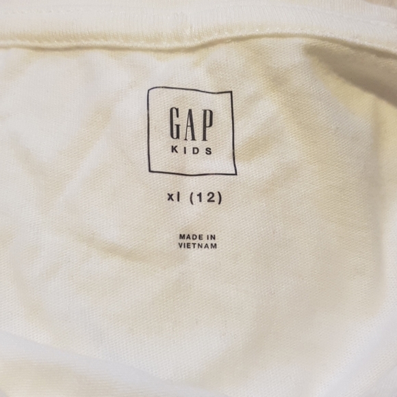 Gap girls size 12 white long sleeved shirt - Picture 2 of 4